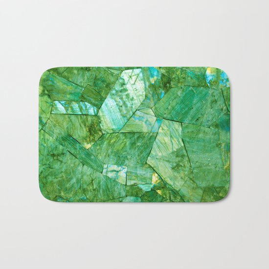 Labradorite Green Bath Mat