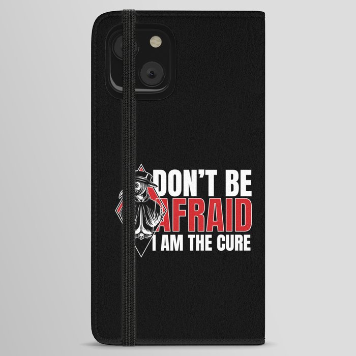 Plague Doctor Dont Be Afraid Steampunk iPhone Wallet Case