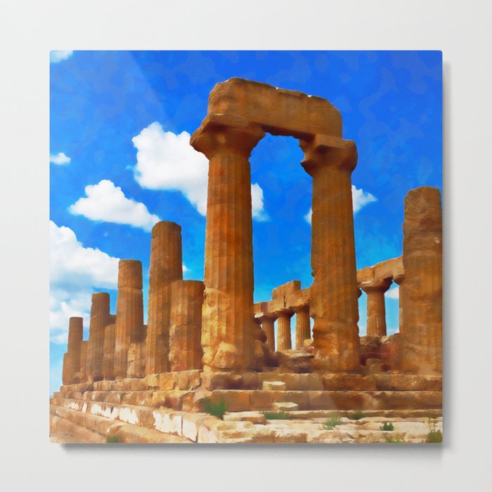 Sicily, Agrigento and the Valley of the Temples Metal Print