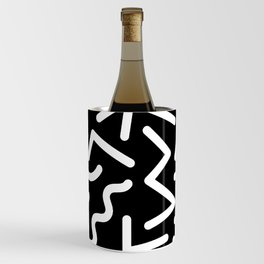 Featured Memphis Pattern (black) Wine Chiller