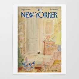 The New Yorker Magazine Cover “Cat in the living room” by Jean-Jacques Sempe Sep 12 1983 Sempe Wall Art Sempe Prints Sempe Poster Poster