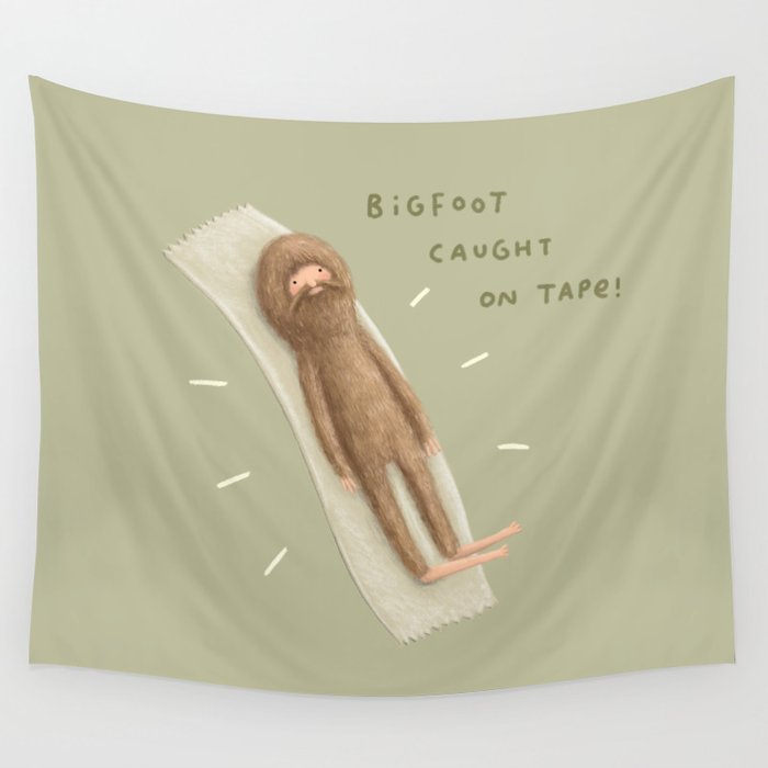 Bigfoot Caught on Tape Wall Tapestry