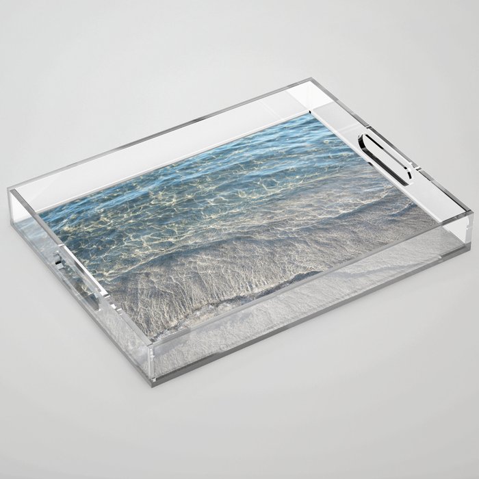 Water Photography Beach | Waves | Clear Water | Sea | Ocean Acrylic Tray