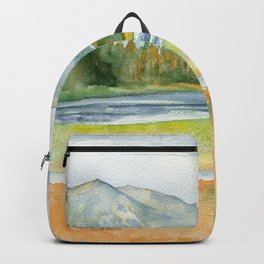 Yellow stone National Park Watercolor Backpack | Painting, Bisonwatercolor, Usparks, Nationalparkart, Americapark, Watercolor, Aerosol, Watercolorpainting, Watercolorlandsape, Landscapeart 