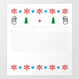 Don't Get High Pressure Nurse Ugly Christmas Sweater Art Print | Forensicnursing, Nursepractioner, Staffnurse, Rn, Medicine, Registerednurse, Flightnurse, Registerednursing, Legalnurse, Hospital 