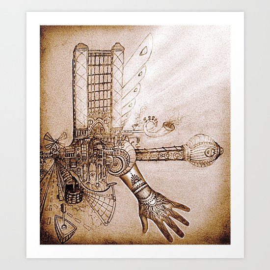 THE MUSIC MACHINE Art Print