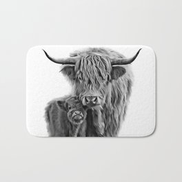 Highland Cow and The Baby Bath Mat