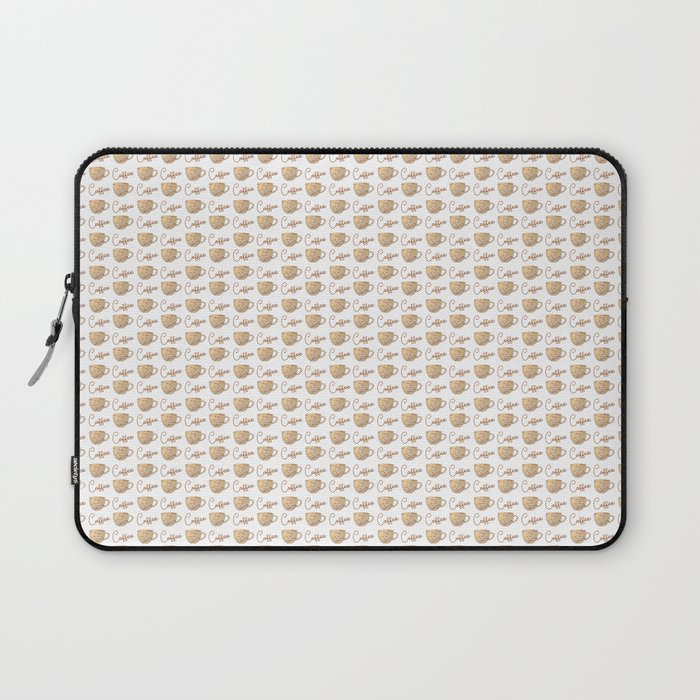 Coffee Mug Pattern Laptop Sleeve