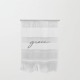 minimal hand-lettered "grace" Wall Hanging