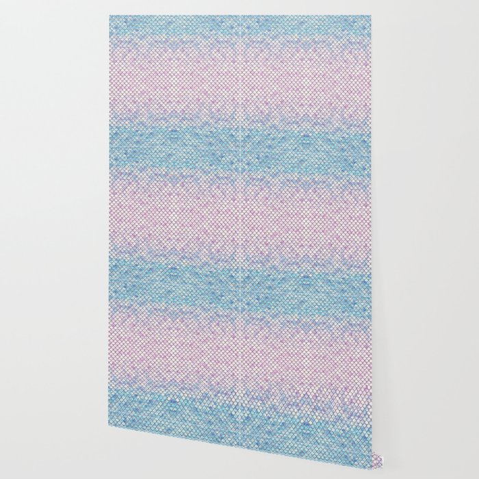 Pastel Mermaid Scales Pattern Wallpaper By Artlovepassion Society6