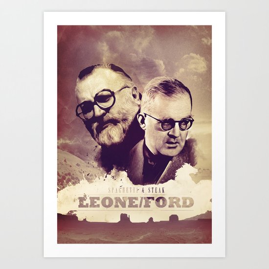 Sergio Leone/John Ford Art Print