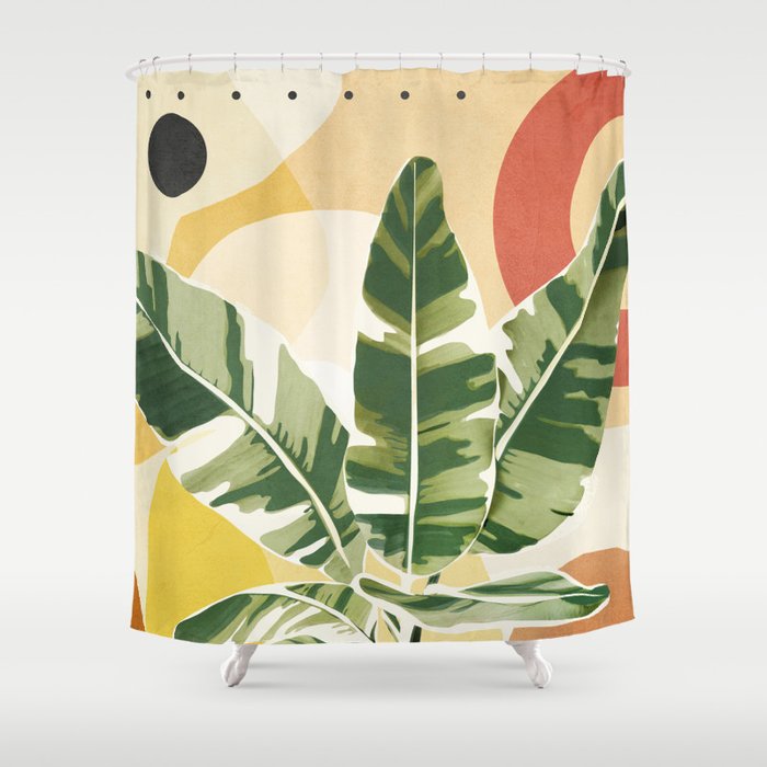 Plant Life Design 01 Shower Curtain