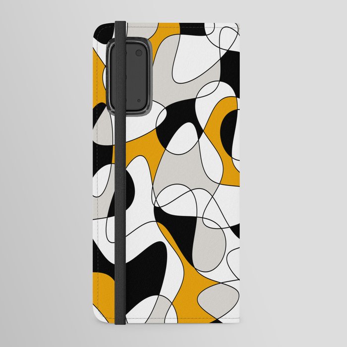 Abstract pattern - orange and gray. Android Wallet Case