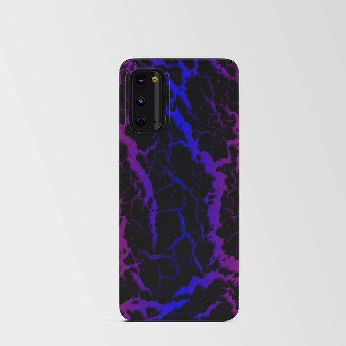 Cracked Space Lava - Red/Blue Android Card Case