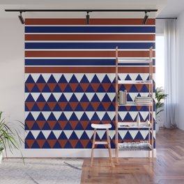 Red Blue White Wall Mural