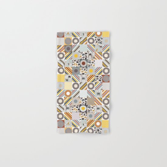 urban jungle squares Hand & Bath Towel