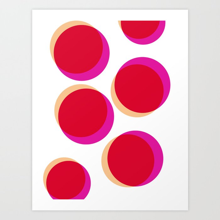 Bubbles - The Pink Ones! Art Print
