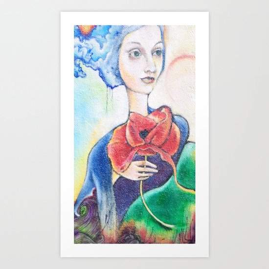 painted lady Art Print