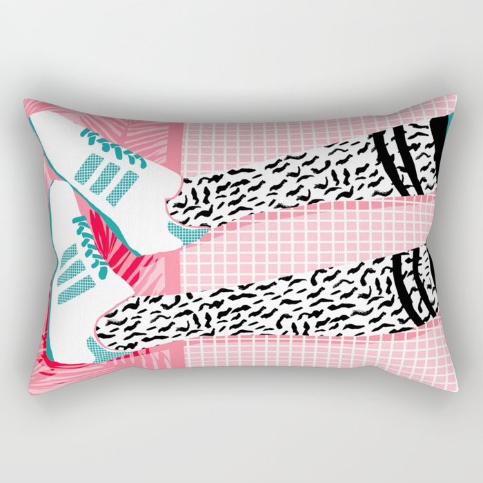 Aiight - sports fashion retro throwback style 1980s neon palm springs socal country club hipster Rectangular Pillow