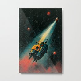 Vintage Deep Space Exploration Series - 04 Metal Print
