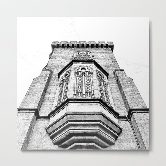 Bay Windows of The Castle. Metal Print