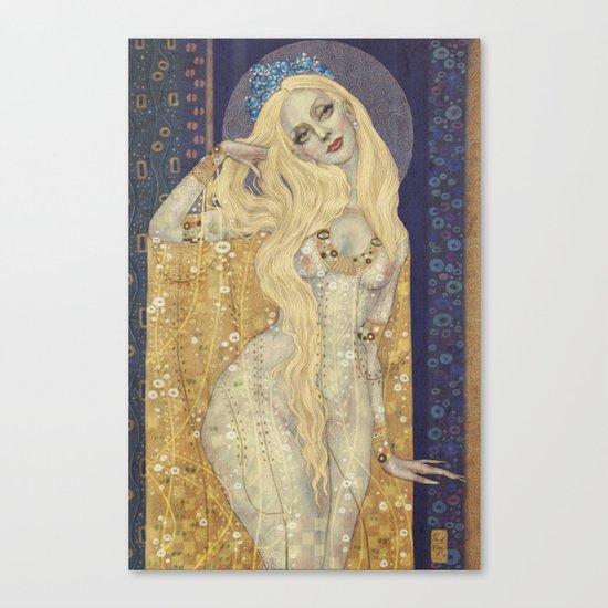 Golden Gown Canvas Print