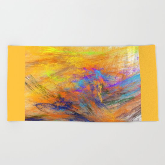 Colour Explosion (A7 B0002) Beach Towel