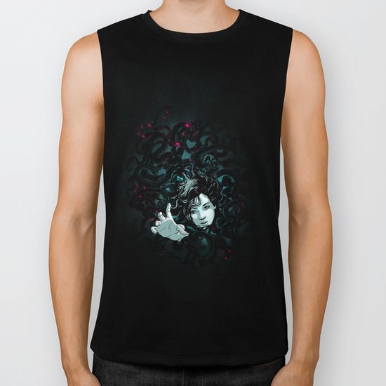 Bubbles for Miss Tentacles Biker Tank