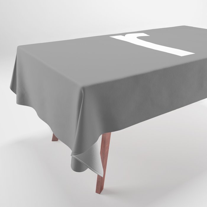 LETTER r (WHITE-GREY) Tablecloth