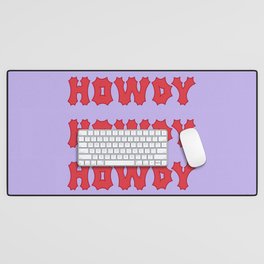 Gothic Cowgirl, Lavender and Red Desk Mat
