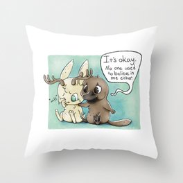 Cryptid Support Group Throw Pillow