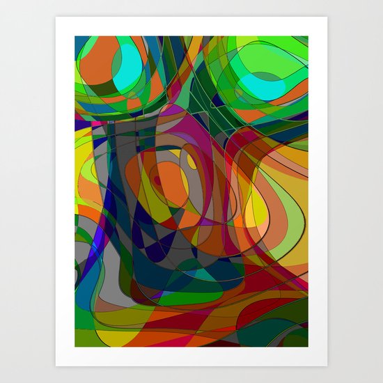 Abstract Nude Art Print