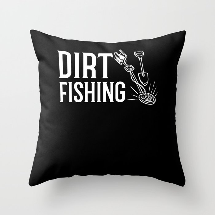 Metal Detector Underwater Metal Detecting Beginner Throw Pillow