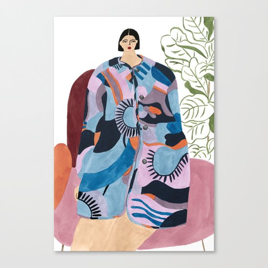 Obus Coat Canvas Print