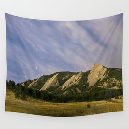 Starry Flatirons Wall Tapestry