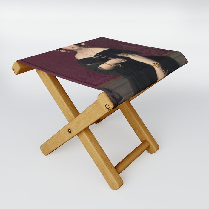 Madame Moitessier, 1851 by Jean-Auguste-Dominique Ingres Folding Stool