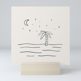 sand and stars Mini Art Print
