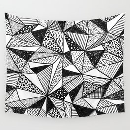 Abstract Geometric Shapes. Digital Illustration Background. Wall Tapestry