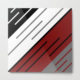 Diagonal stripes design Metal Print