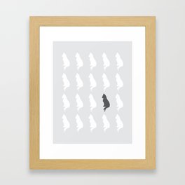 Missing Cat Framed Art Print