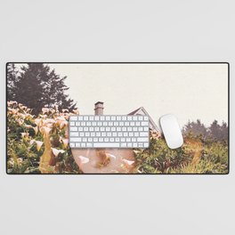 Face in the Hill | Double Exposure | PNW Desk Mat