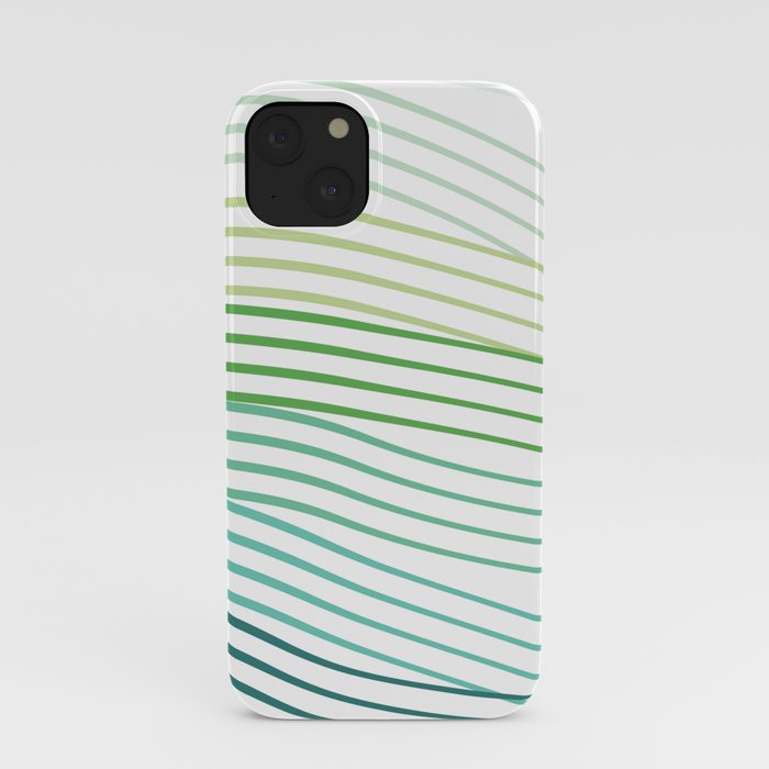 Green Stripes iPhone Case
