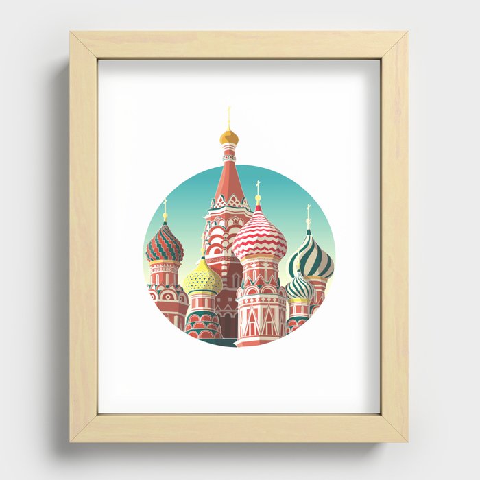 Saint Basil's Cathedral Recessed Framed Print