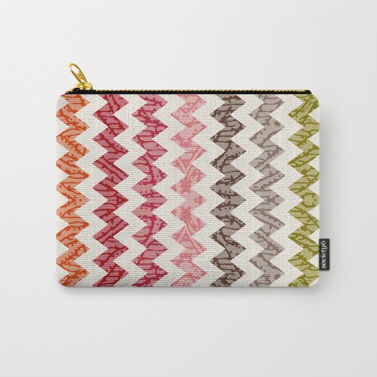 TRIBAL CHEVRON PATTERN Carry-All Pouch