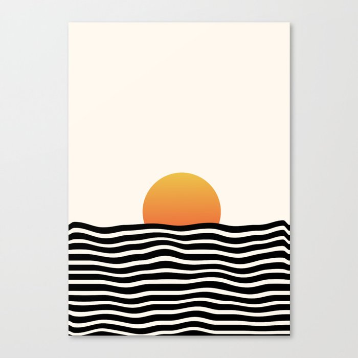 Modern Sunset Canvas Print