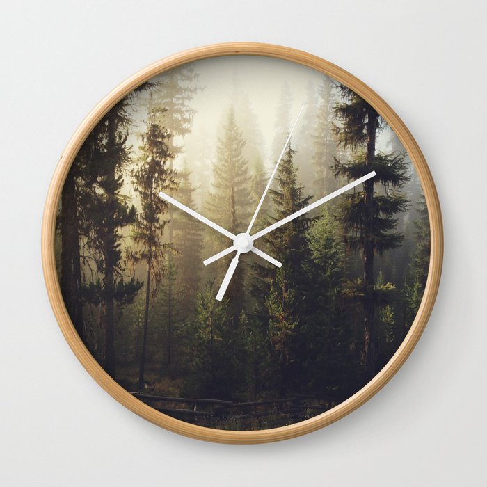 Sunrise Forest Wall Clock