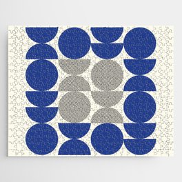 blue dot geometrical pattern Jigsaw Puzzle