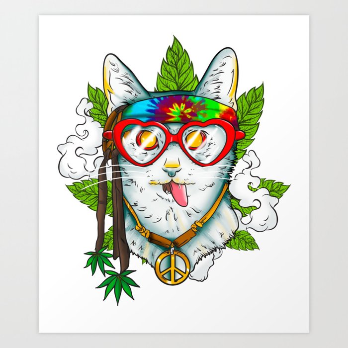 hippie weed art