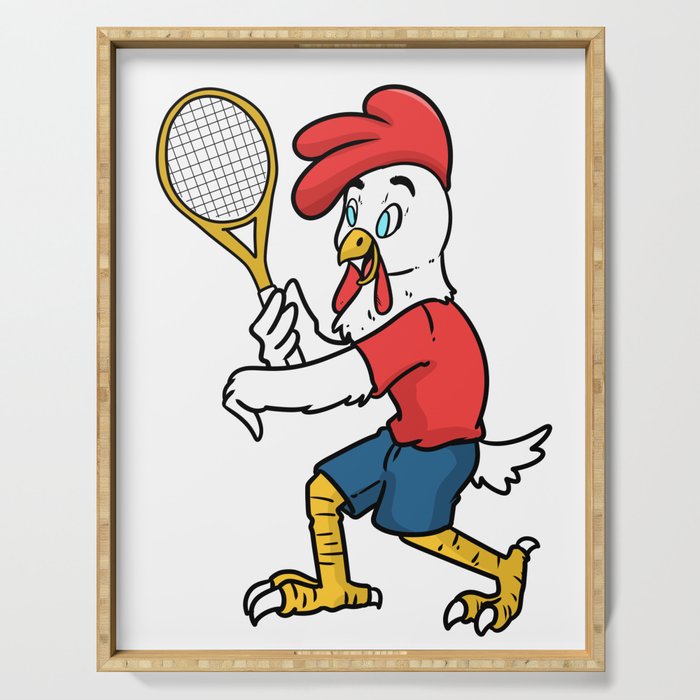 Tennis Funny Gift Sports Game Cool Fun Humor Serving Tray By
