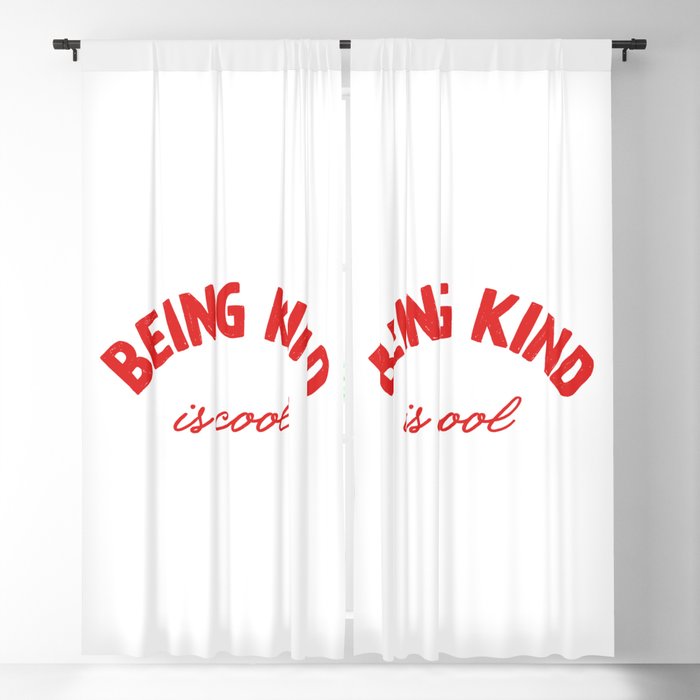Being kind is cool - positive sayings Blackout Curtain
